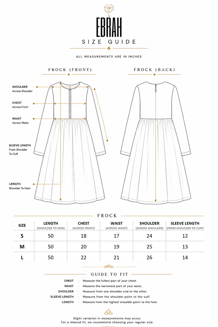 FROCK - LINEN AUTUM LEAVES